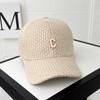 Women's Hats Baseball Caps  Autumn and Winter Thickened Warm Wool Hats Korean C Shaped Fashion and Versatile Niche Baseball Hats