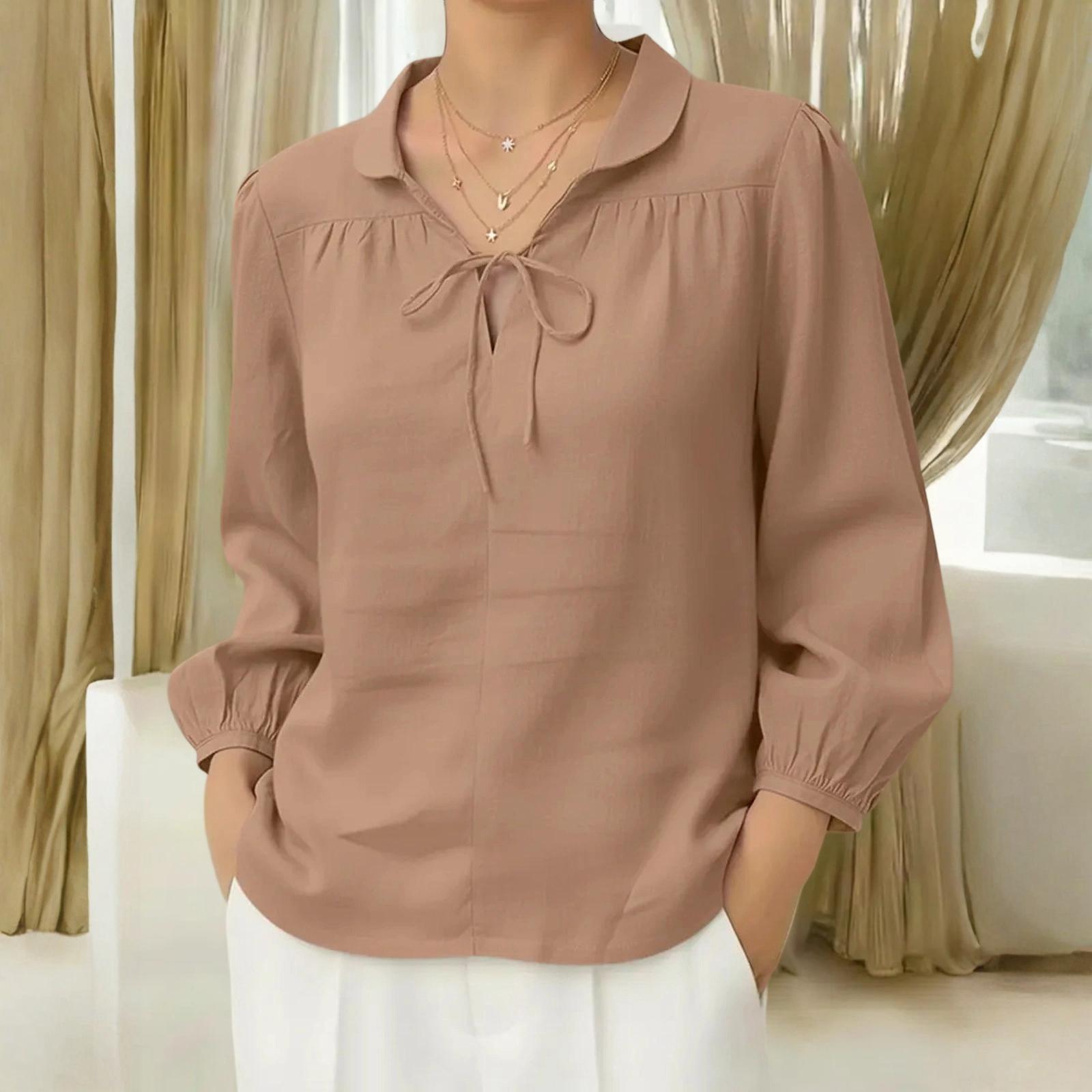 

Women s Fashionable Casual -color Top M хакі
