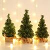 Plastic Desktop Fake Pine 15/20/30cm DIY Small Desktop Decorative
