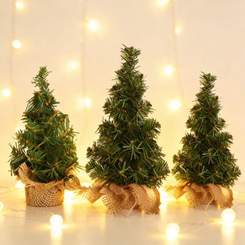 Plastic Desktop Fake Pine 15/20/30cm DIY Small Desktop Decorative