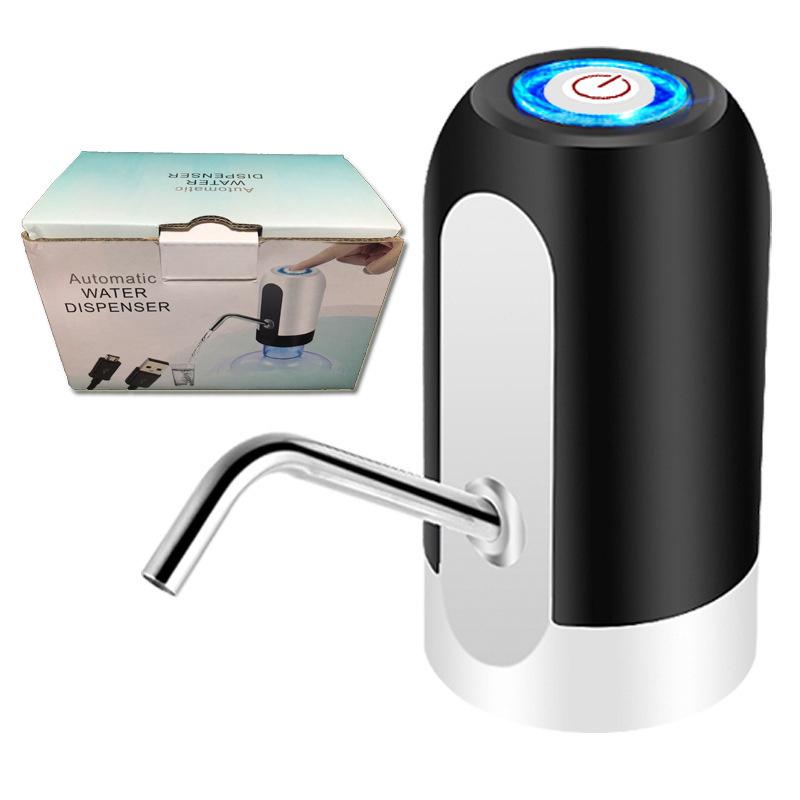 Electric Water Bottle Pump Usb Rechargeable Water Dispenser One-button Automatic Switch Drinking Water Pump black#0