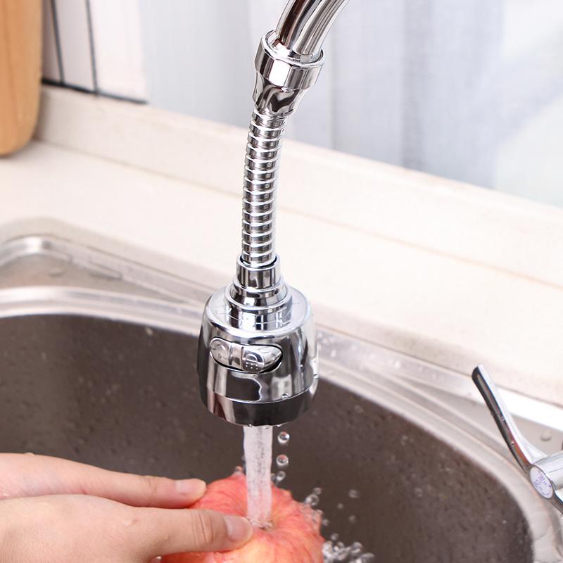 Splash-Proof Rotatable Faucet Nozzle with Water-Saving Filter