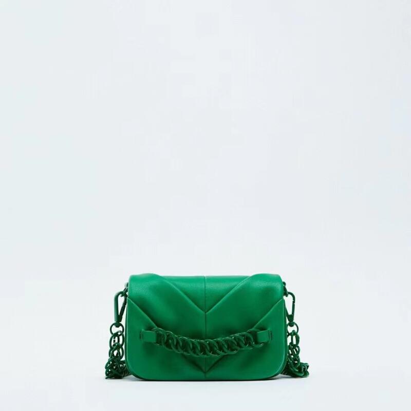 

Мягкие кожаные сумки через плечо для женщин, трендовые маленькие сумки через плечо с цепочкой, однотонные плиссированные сумки подмышками, женские сумки