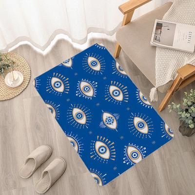 Evil Eyes Printed Entrance Door Mat Kids Room Bedroom Decoration Balcony Anti-Slip Doormat Living Room Modern Home Decor