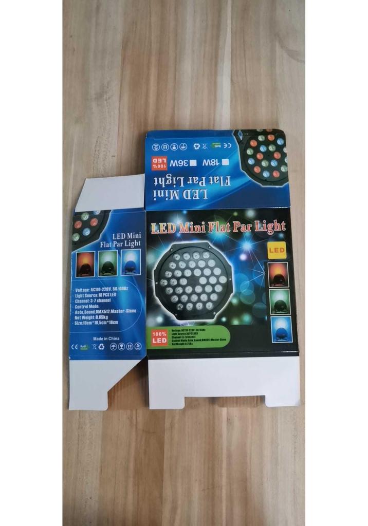 36-Color Sound-Activated Stage Lights for KTV, Bars, Weddings, and Performances - Atmosphere-Enhancing Par Lights