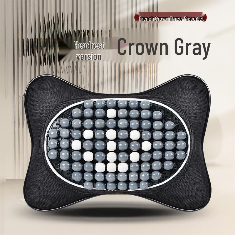 Sommer Bilseteputesett - Pustende, Ventilert, Design med treperler, 3 deler for komfortabel kjøring