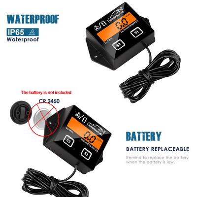 Digitální motor Tachometr Tachometr Měřidlo Motor Vodotěsné RPM LCD podsvícení pro motocykl Motor Zdvih Motor Auto Loď
