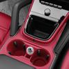 High-Grade Car Cup Holder For Porsche Cayenne Auto Central Console Water Cup Holder Insert Silicone Anti Slip Drink Organizer