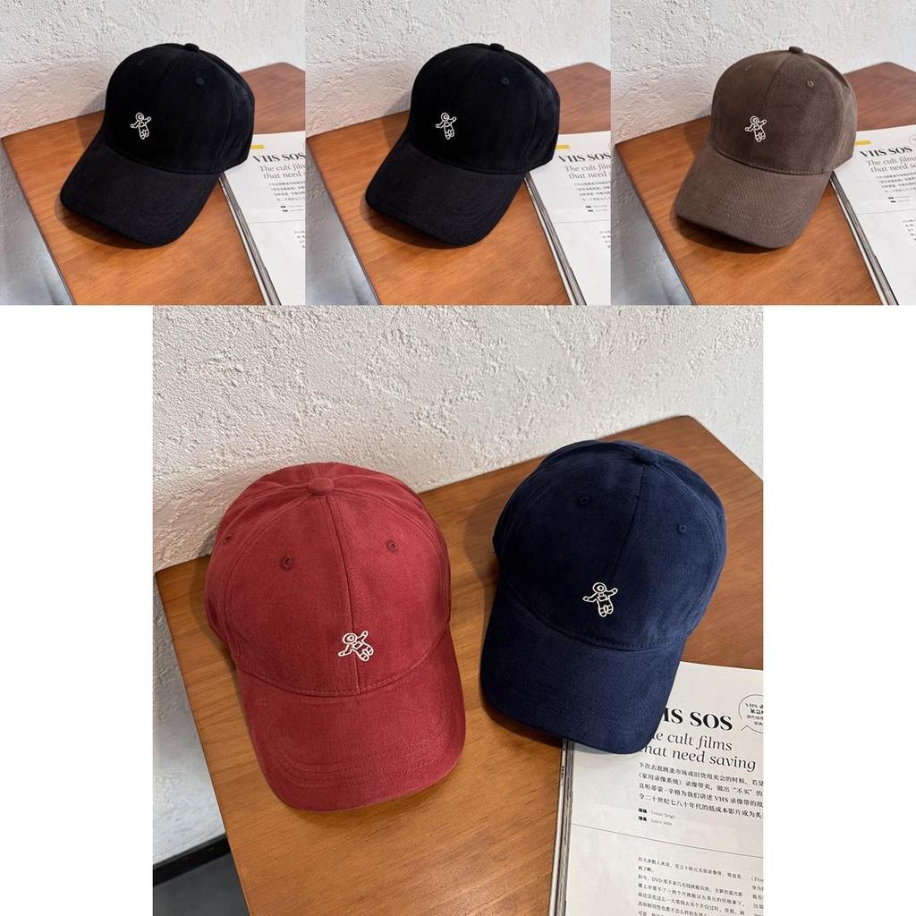 Cotton Embroidered Cartoon Baseball Cap With Sunshade For Women And Men Spring Summer