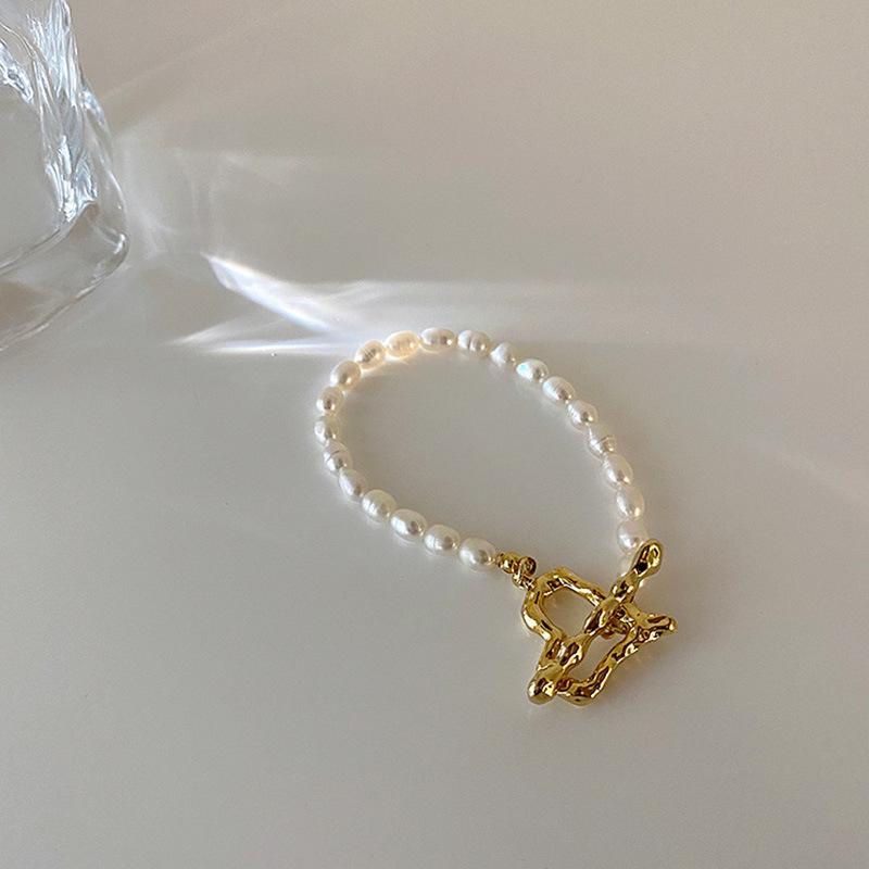 Romantic Love Heart Natural Freshwater Pearl 14K Gold Filled Female  Sets For Women Necklace Bracelet Wedding Gifts