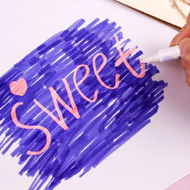 10pcs Variable Color Drawing Pen Set Discolored Magic Change Highlighter Marker Pens For Scrapbooking School Art Supplies