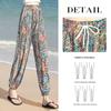 Women's Summer Printed High-Waist Cropped Beach Pants