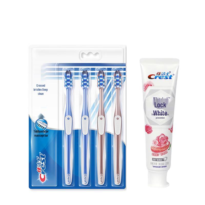 Crest All-in-One 7-Effect Toothbrush & Whitening Toothpaste Set