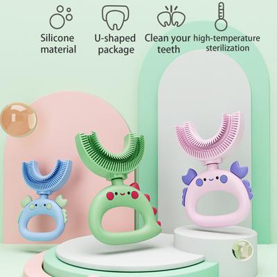 U-shaped Toothbrush Manual Easy To Use Cute Shape Soft Bristle Adorable