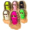 Knit Balaclava Neck Warmer Turban Hats Funny Full Face Mask  Women Men