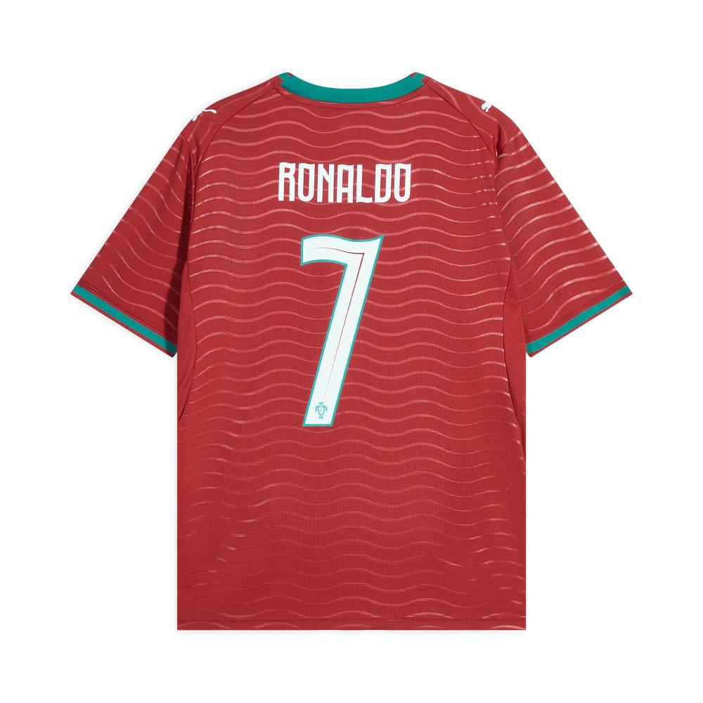 Puma Cristiano Ronaldo Portugal 2026 Home Player Jersey 'Club Red Green Lagoon' Men's 788141-77