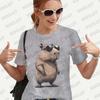 Fashion Capybara Graphic T-shirt Short Sleeve Tees Cute Summer Clothes Women Aesthetic Clothing Fashion Casual Basic Y2k Tops