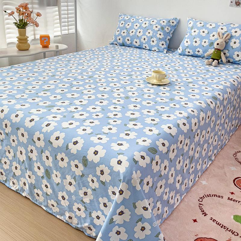 1 bucată cearșaf de pat plat de desene animate single/queen/king size cearșaf de sus cu imprimeu reactiv pentru paturi duble cearșaf plat pentru copii drăguț