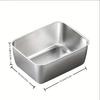 Stainless Steel Fresh-keeping Box with Sealed Lid, Thickened Small Lunch Box, Camping Food Packaging and Storage Box