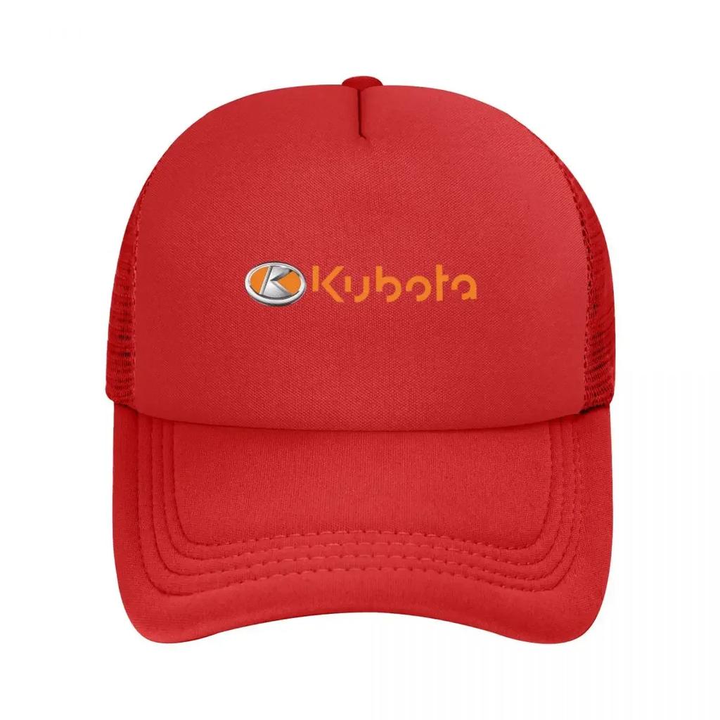 Kubota Orange Emblem Mesh Baseballkappen Snapback Mode Baseballmützen Atmungsaktiv Lässig Kappe Outdoor Für Unisex und Damen