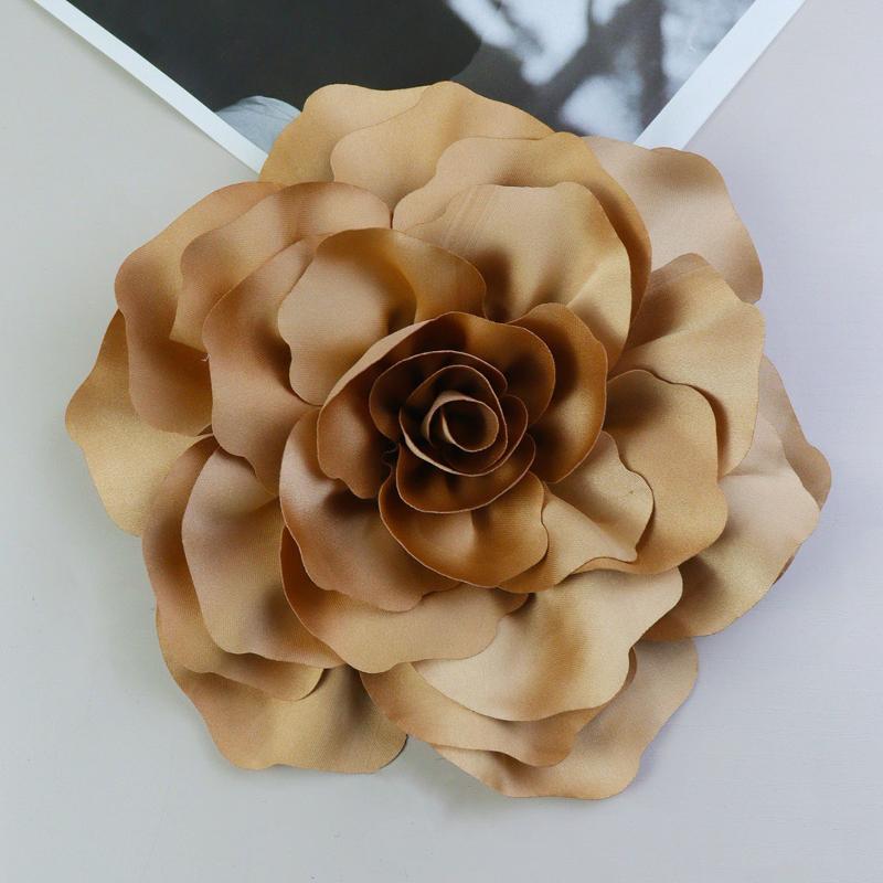 20Cm Nuova Spilla Personalizzata Esagerata Fiore Grande in Raso Rosa di Tessuto Colorato Spilla da Petto Versatile Per Donne
