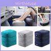 Soft Plush Inflatable Travel Footrest Cushion Adjustable Three-layer Footstool In Multiple Colors