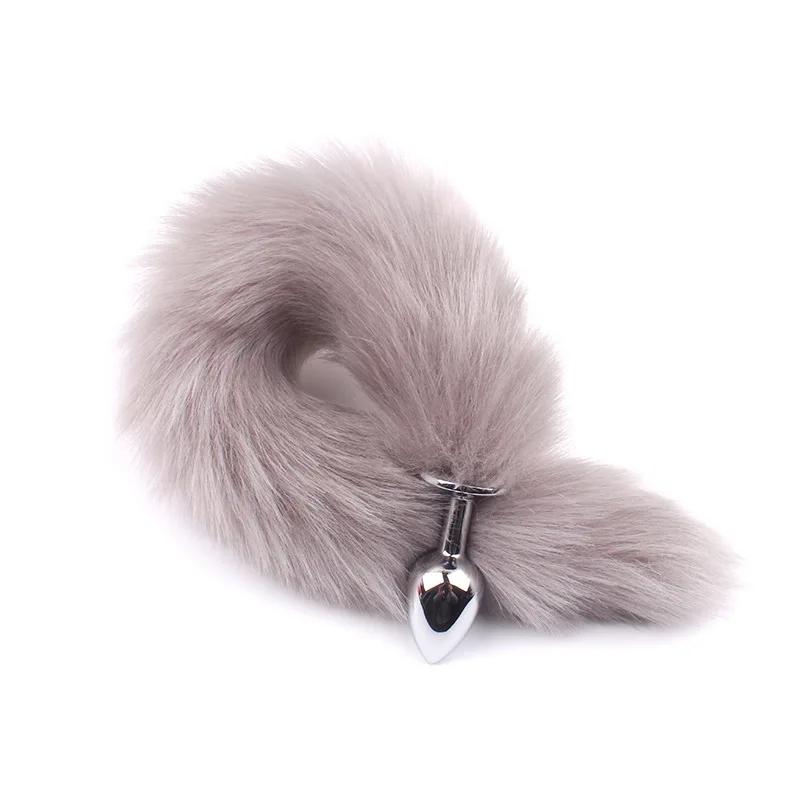 Sexy Fox Tail Anal Plug Anal Toys For Women Adult Sex Product Men Butt Plug Stainles Steel Anal Plug Cosplay Sex Toys For Couple