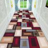 Geometrischer Läufer Teppich Moderner Minimalismus Zuhause Geometrisches Puzzle Design Rutschfester Teppich Eingangsbereich Innen Wasserabsorbierend Ma