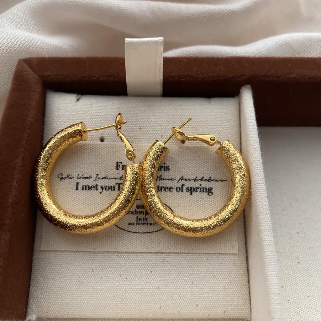Classic Circle Earrings, Earrings, Personalized Diversity, Light Luxury, High-End Temperament, Cold Art, Unique Versatile Light Luxury Earrings