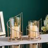 Nordic Romantic Wrought Iron Candlestick Holder - Elegant Candlelight Decor for Living Room & Dining Table