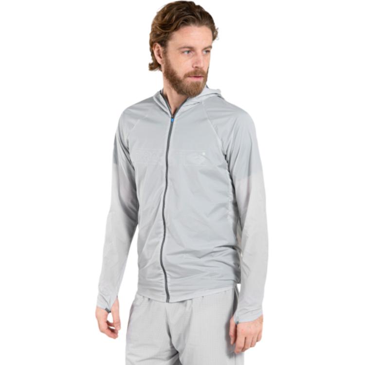 DECATHLON EVADICT Windproof Waterproof Breathable Jacket Men's Silver Grey