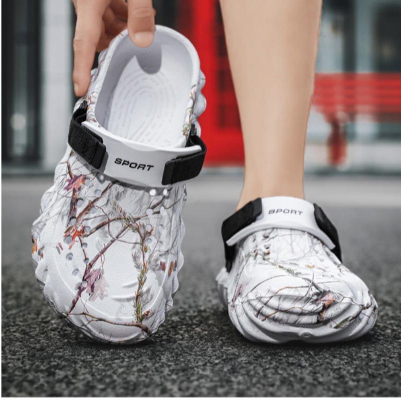 Large Size Men's Casual Shoes for Outdoor Wear, Toe Caps, Slippers, Outdoor Men's Beach Shoes