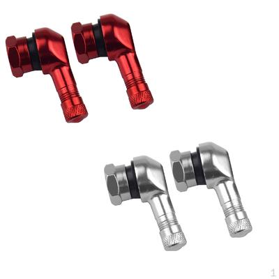 CNC Aluminium Motocykl Zawór Gazowy Kątowy Adapter Zaworu Opona Czerwony