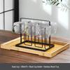 Elegant Hammered Glass Drinking Cup Set