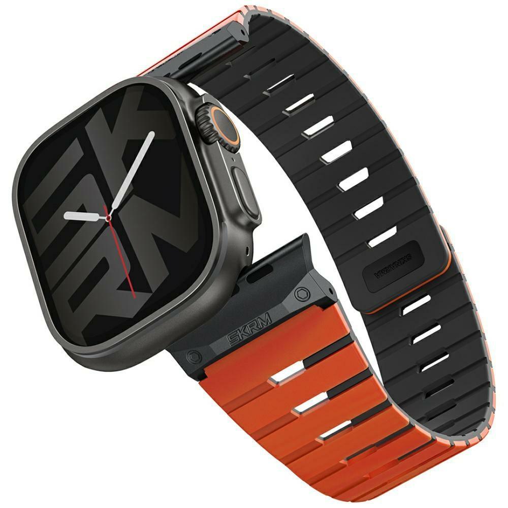Super Merchant Armband Für Apple Watch 49mm Skinarma Gemini Orange