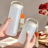 WORTHBUY Portable Plastic Water Bottle With Handle Leak-proof Heat-resistant Tumbler Travel Sport Drinking Cup For Kids Students