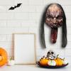 Zombie Head Halloween Decoration Resin Scary Severed Blood Head with Movable Tongue for Halloween Party Indoor Outdoor Bar Haunted House Decor