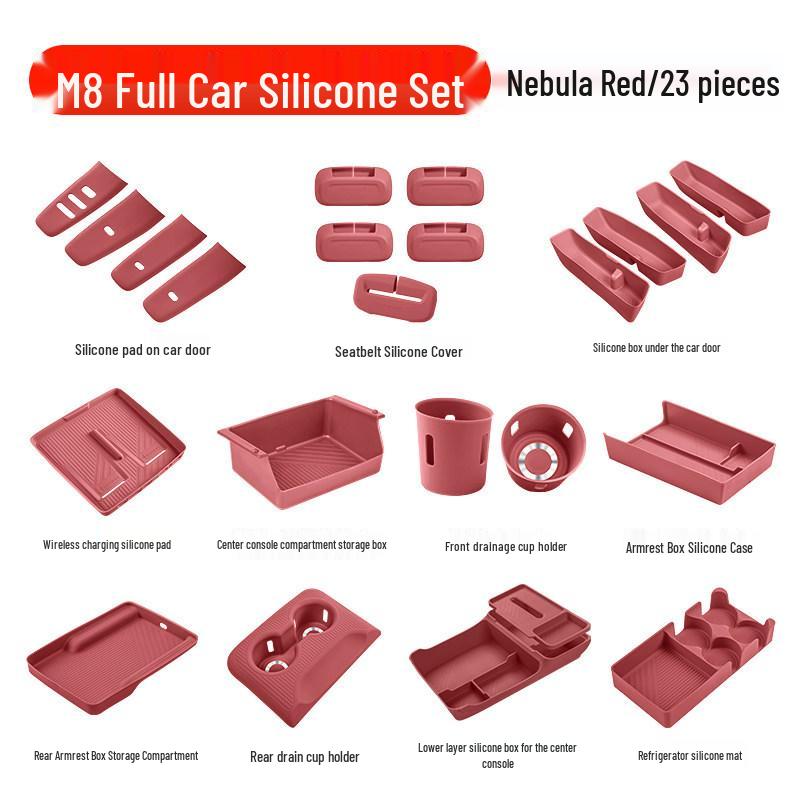 Essential Silicone Mat Set for AITO M7, M8, M9 Interior Decoration - Fits 26 Models