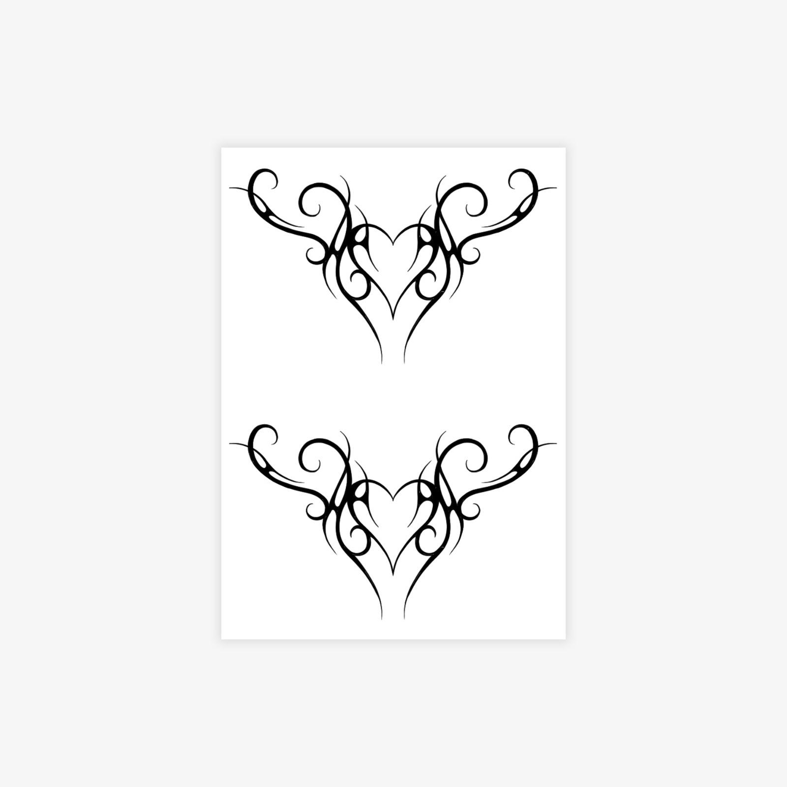 Tattoo Sticker Spice Girl Sweet Cool Pure Desire Wind Love Thorns Tattoo Sticker Lasting Waterproof 7*10
