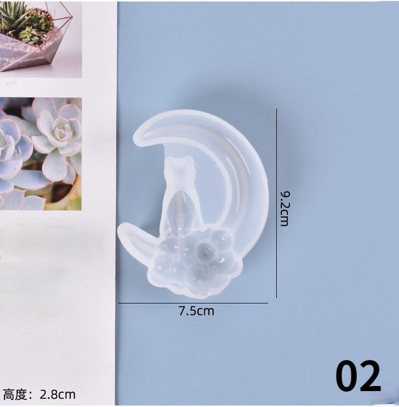 DIY UV Resin Handcraft Jewelry Molds Cat Jewelry Tools Dried Flower Resin Moulds