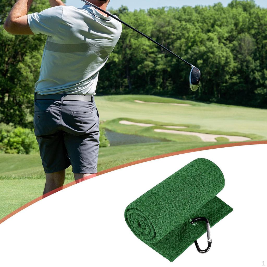 Kleine Golftuchtasche mit Karabiner Weiches Geschenk für Golfer Schnelltrocknend Wasseraufnahme