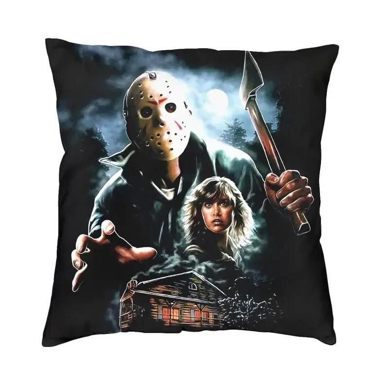 Horror Movie Character Killer Throw Pillow Cover Home Decor 3D Print Halloween Film Cushion Covers For Sofa Bedding Pillowcase