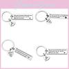 Modern Artistic Stainless Steel Keychain Heart Charm For Friends And Family Gifts