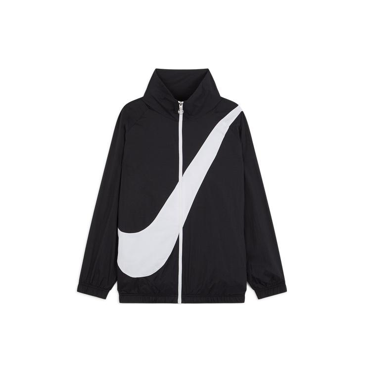 Nike Sportswear Woven Swoosh Jacket Large Logo Sports US Edition Black Men s BV3685-011 M