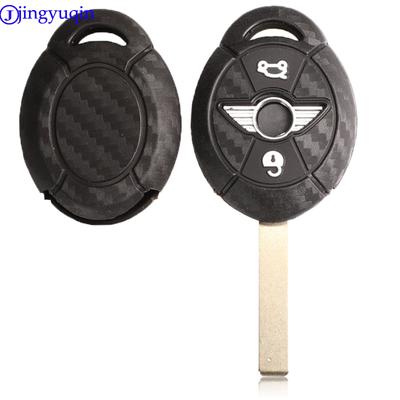 Jingyuqin 2B Husă Cheie Auto Fibler Silicon Pentru BMW Mini Cooper S R50 R53 Două