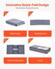 VEVOR Under Bed Storage with Clear Lids, 996 x 500 x 180 mm, 90L Large Underbed Clothes Storage Containers