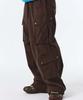 TRAVEL Utility Multi-Pocket Pants Brown