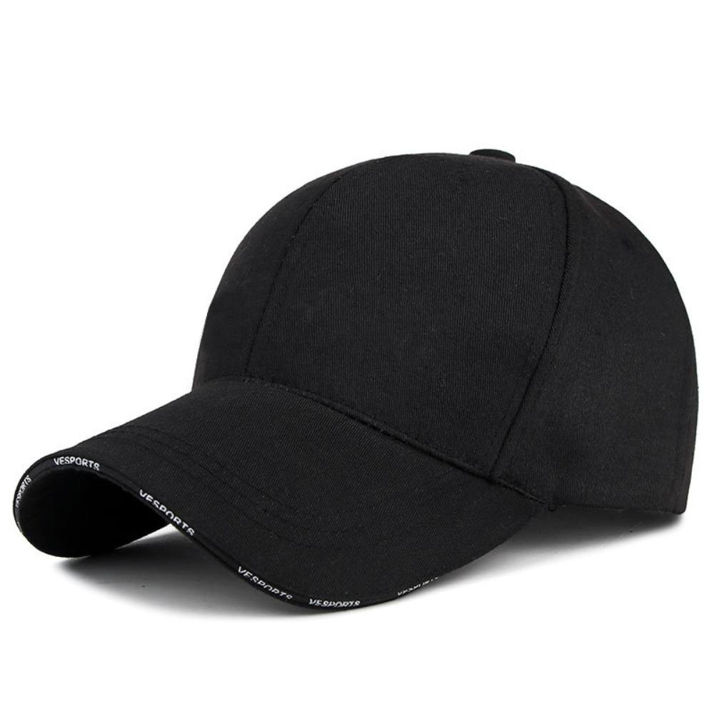 New Adjustable Baseball Hat Unisex Black White Baseball Cap Sun Hat Spring Summer