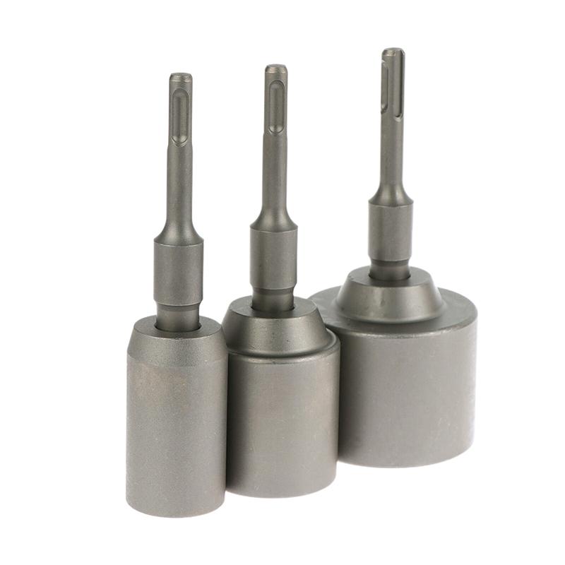 1Pc SDS-Plus T-Post Ground Rod Driver Ground Rod Driver Tool Rotary Hammer Drills Rod Converter Forged Steel Drill Bit