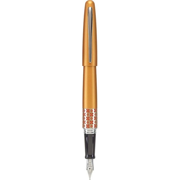 Pilot Metropolitan MR3 Fountain Pen (Copper - F). Orange.